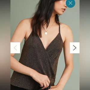 Anthropologie sexy encore shine top size small great condition